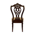 Formal Traditional Dining Chairs 2pc Set Dark Cherry cherry-dining room-european-traditional-side