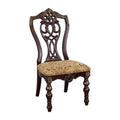 Formal Traditional Dining Chairs 2pc Set Dark Cherry cherry-dining room-european-traditional-side