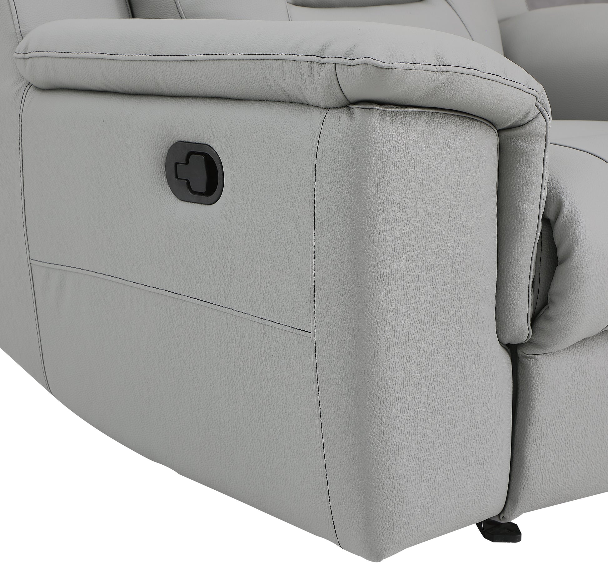 Modern Reclining Leather Air Upholstered