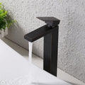 BATHROOM FAUCET Single Handle Bathroom Sink Faucet matte black-stainless steel