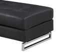 Genuine Leather Ottoman black-foam-leather