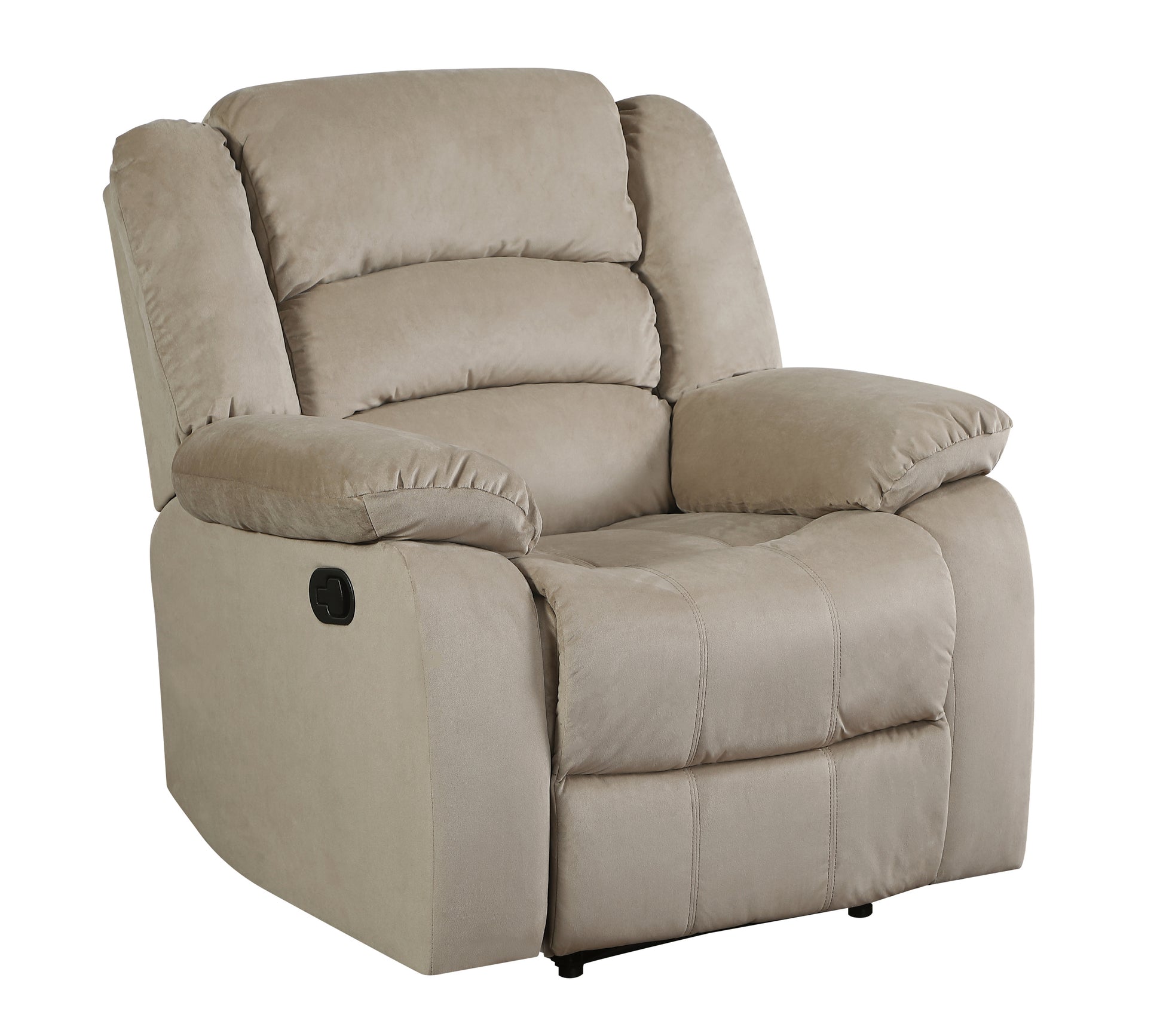 Transitional Microfiber Fabric Recliner