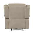 Transitional Microfiber Fabric Recliner