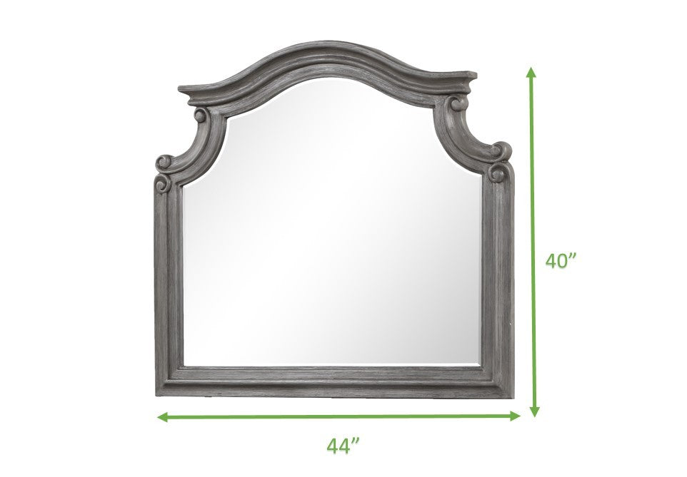 Grace Traditional Style Mirror Made with wood in