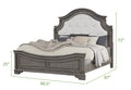 Grace Traditional Style Queen Bed Made with wood