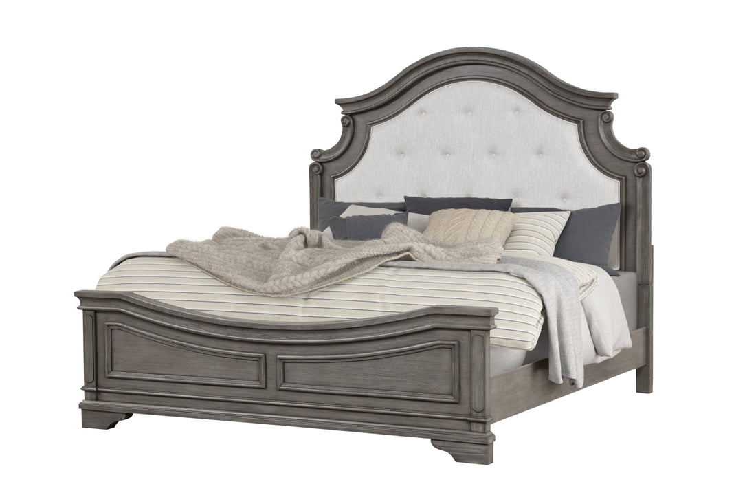 Grace Traditional Style King Bed Made with wood