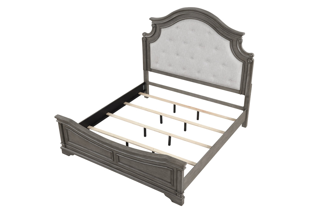 Grace Traditional Style King Bed Made with wood