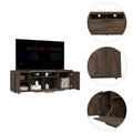 Brock Rectangle 2 Door Tv Stand Dark Walnut