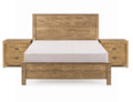 Albany 3 Piece Full Bed Set, Heavy Duty Solid Wood walnut-solid wood