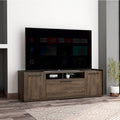 Brock Rectangle 2 Door Tv Stand Dark Walnut