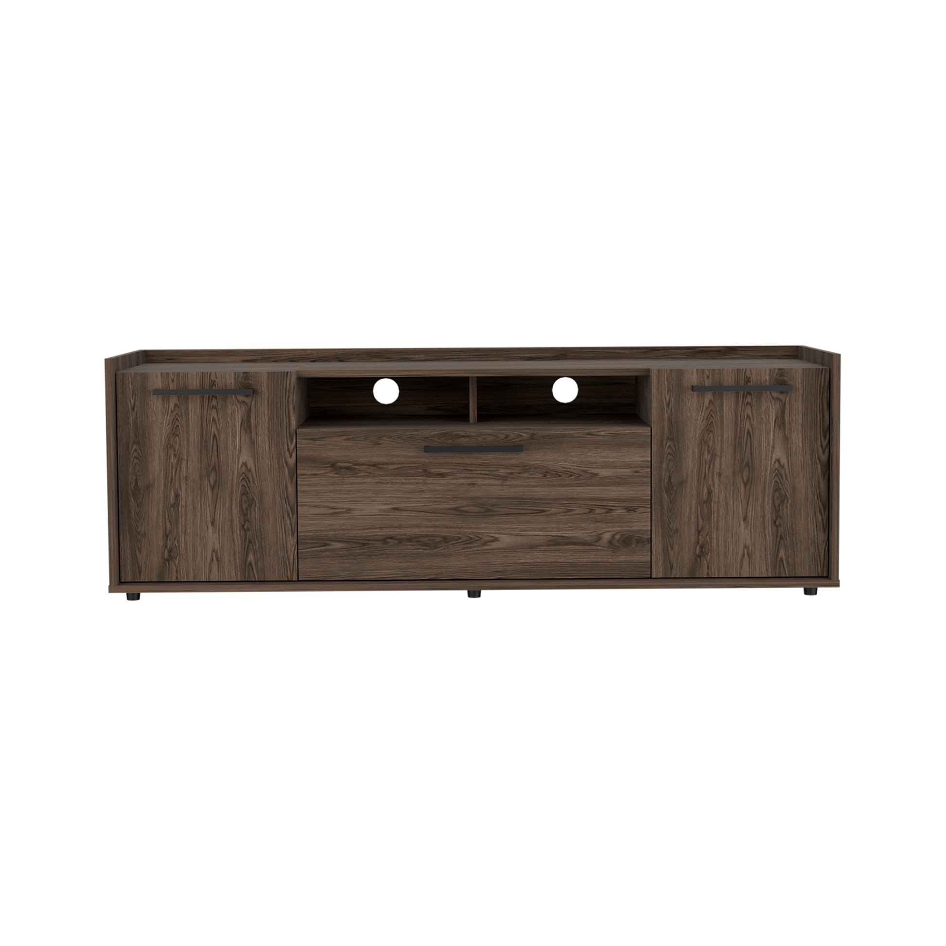 Brock Rectangle 2 Door Tv Stand Dark Walnut