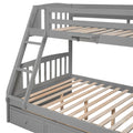 Twin Over Full Bunk Bed With Drawers Ladder And -