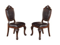 Royal Majestic Formal Set of 2 Side Chairs Brown Color brown-brown-dining room-luxury-traditional-dining