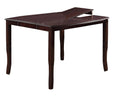 Dining Room Furniture Dining Table Dark Brown Counter dark brown-dining room-contemporary-modern-rubber