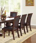 Royal Majestic Formal Set of 2 Arm Chairs Brown Color brown-brown-dining room-luxury-traditional-arm