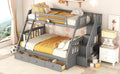 Twin Over Full Bunk Bed With Drawers Ladder And -