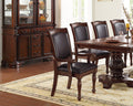 Royal Majestic Formal Set of 2 Arm Chairs Brown Color brown-brown-dining room-luxury-traditional-arm