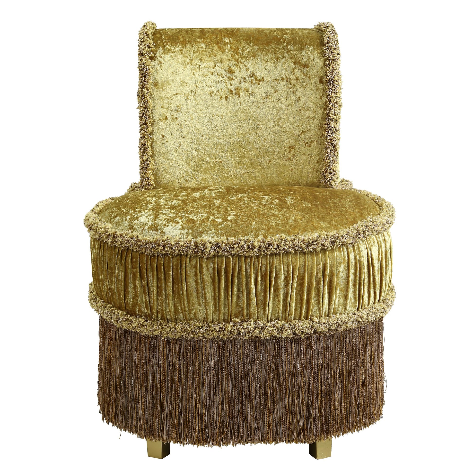 ACME Bernadette STOOL Gold Finish BD01478 gold-mdf