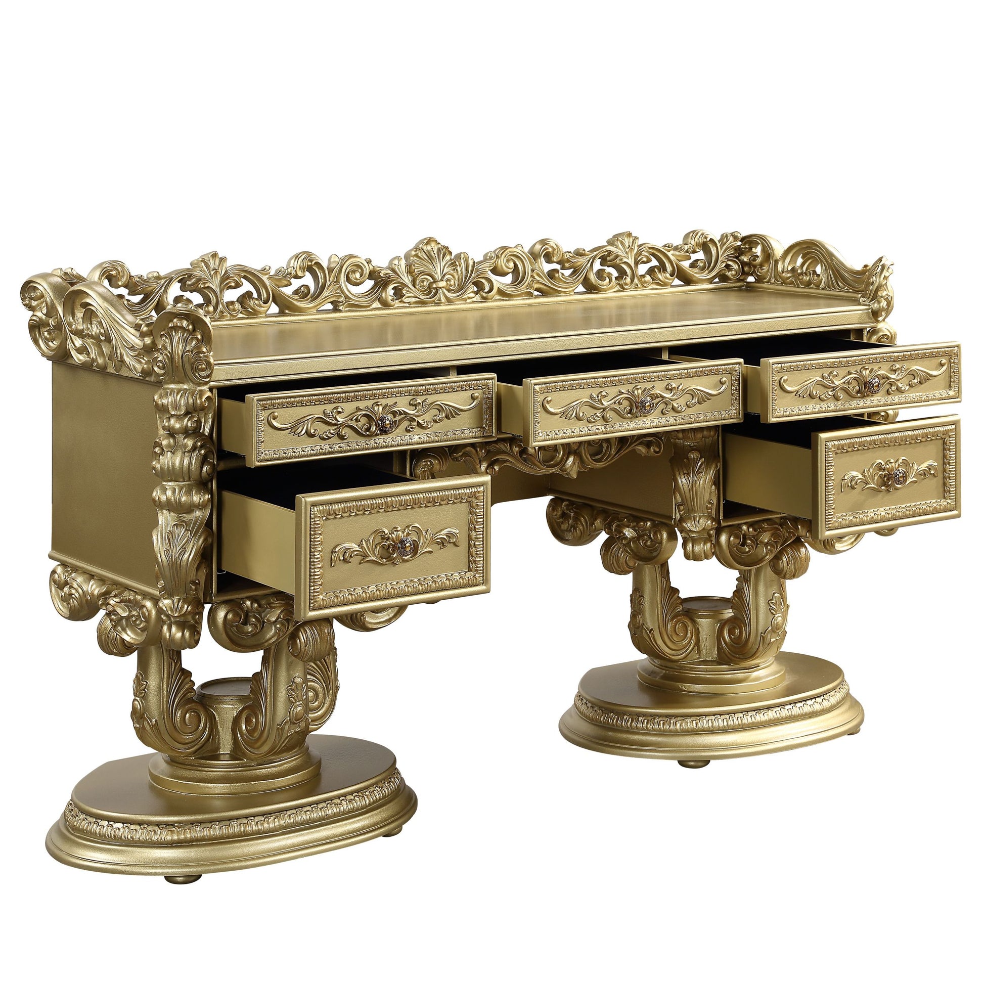 ACME Bernadette VANITY Gold Finish BD01477 gold-mdf