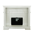 ACME Vendome FIREPLACE Antique Pearl Finish AC01313 antique white-solid wood+mdf