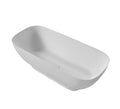 Luxury Solid Surface Freestanding Soaking Bathtub with white-solid surface