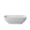 Luxury Solid Surface Freestanding Soaking Bathtub with white-solid surface