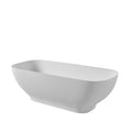 Luxury Solid Surface Freestanding Soaking Bathtub with white-solid surface