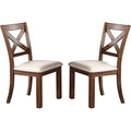 Dining Table 1x Bench and 4x Side Chairs Natural Brown brown-wood-dining room-bench