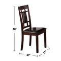 5 Piece Dark Brown Dining Room Set