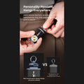 G2 mini flashlight key chain,5 modes small Led black-plastic