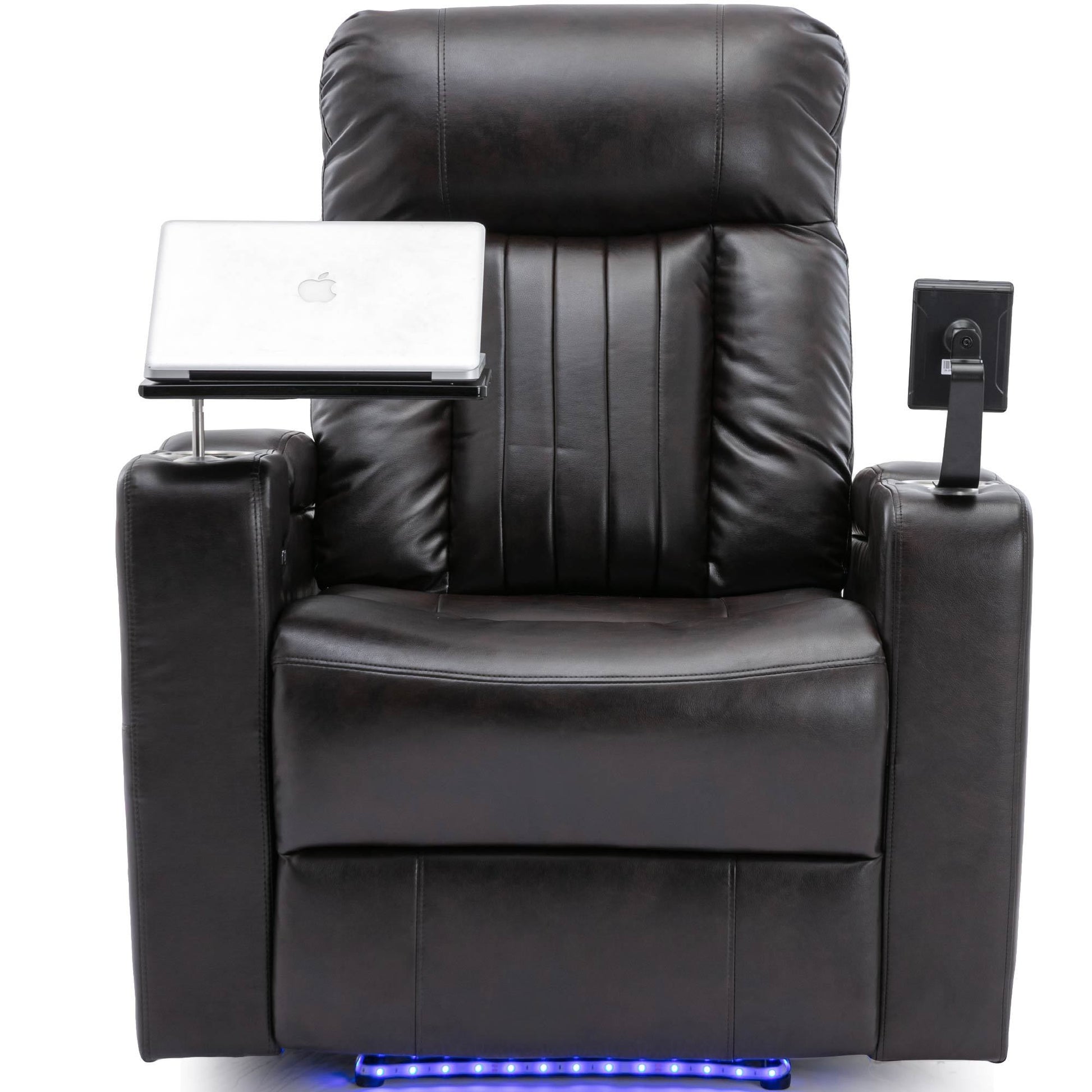 Premium Power Recliner With Storage Arms,