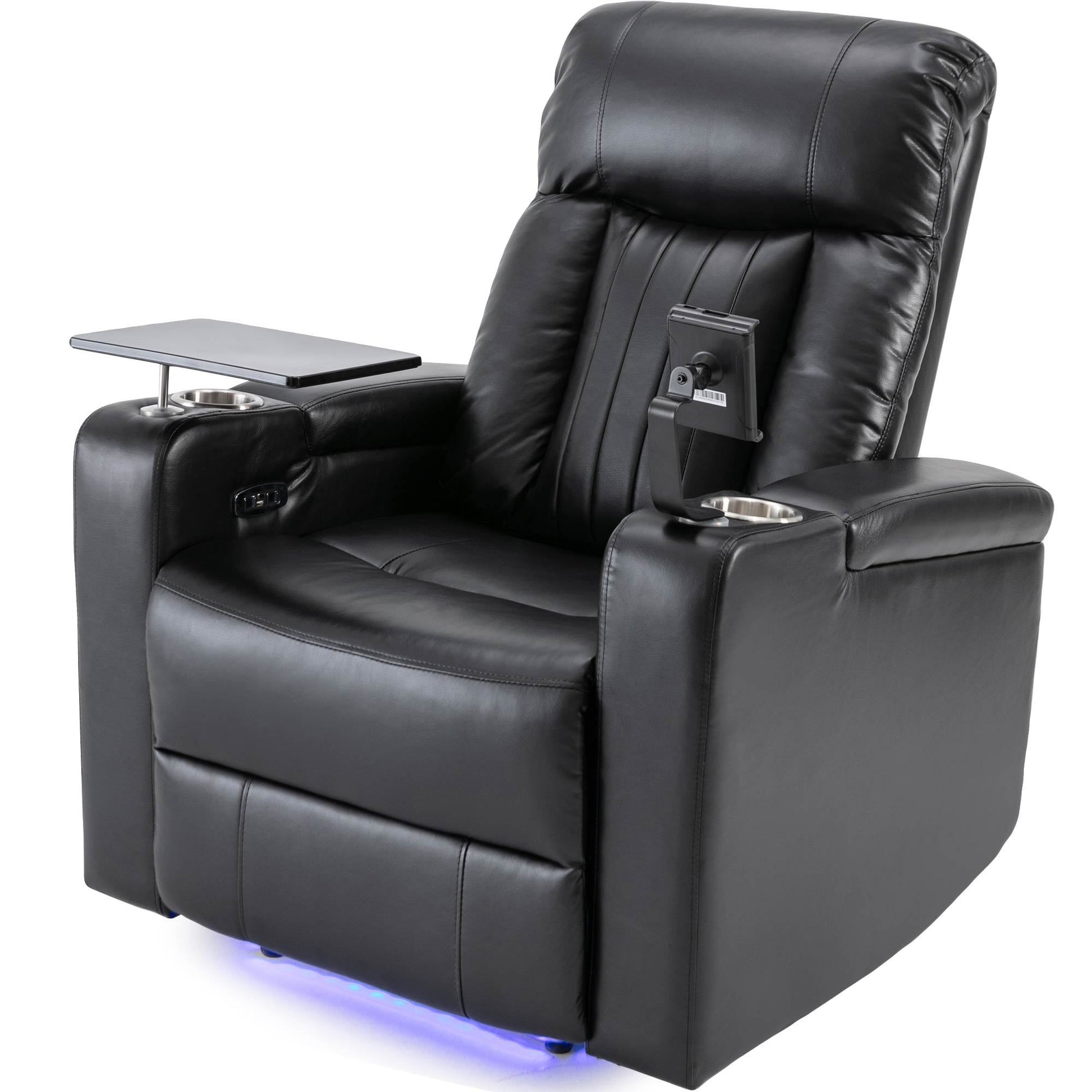 Premium Power Recliner With Storage Arms,