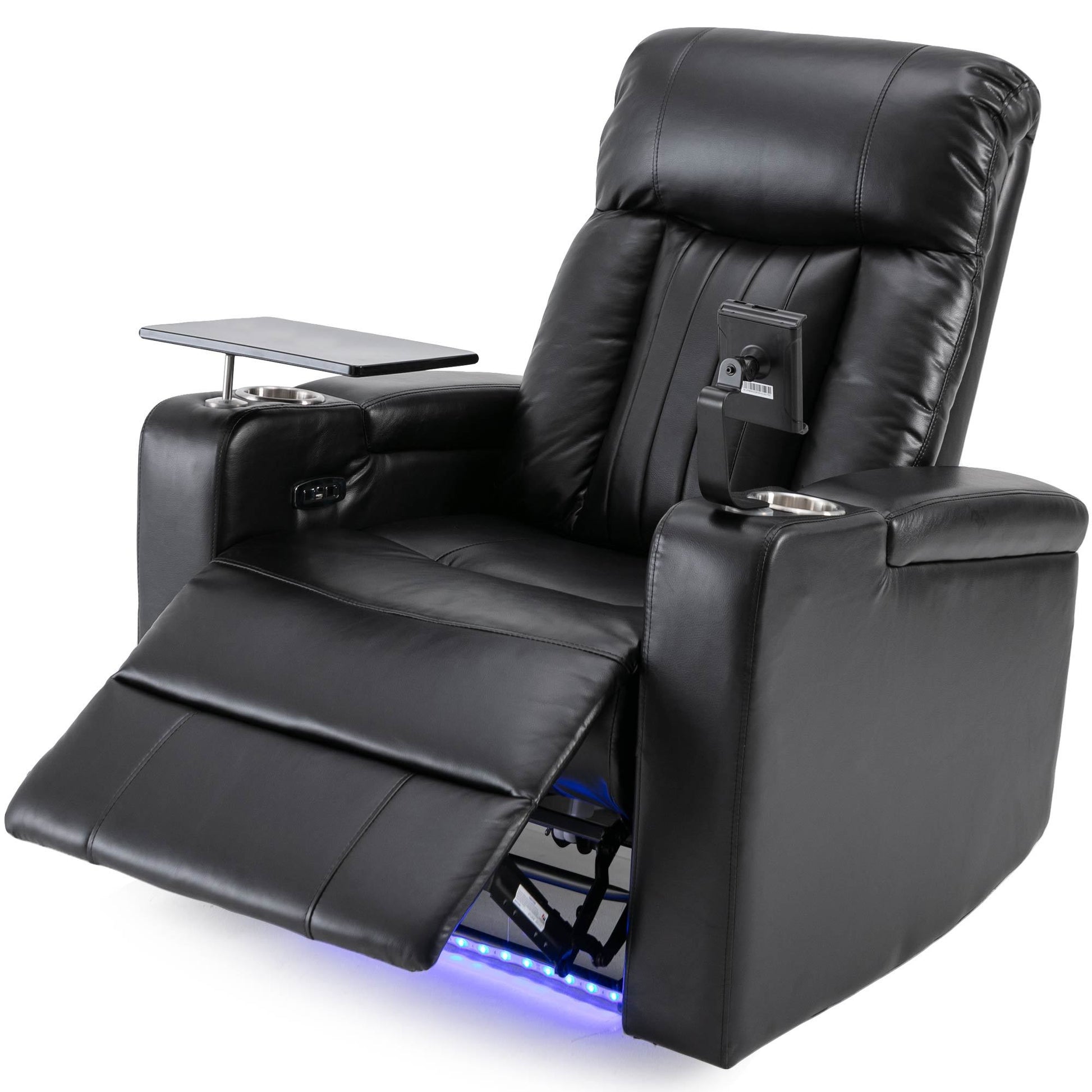 Premium Power Recliner With Storage Arms,