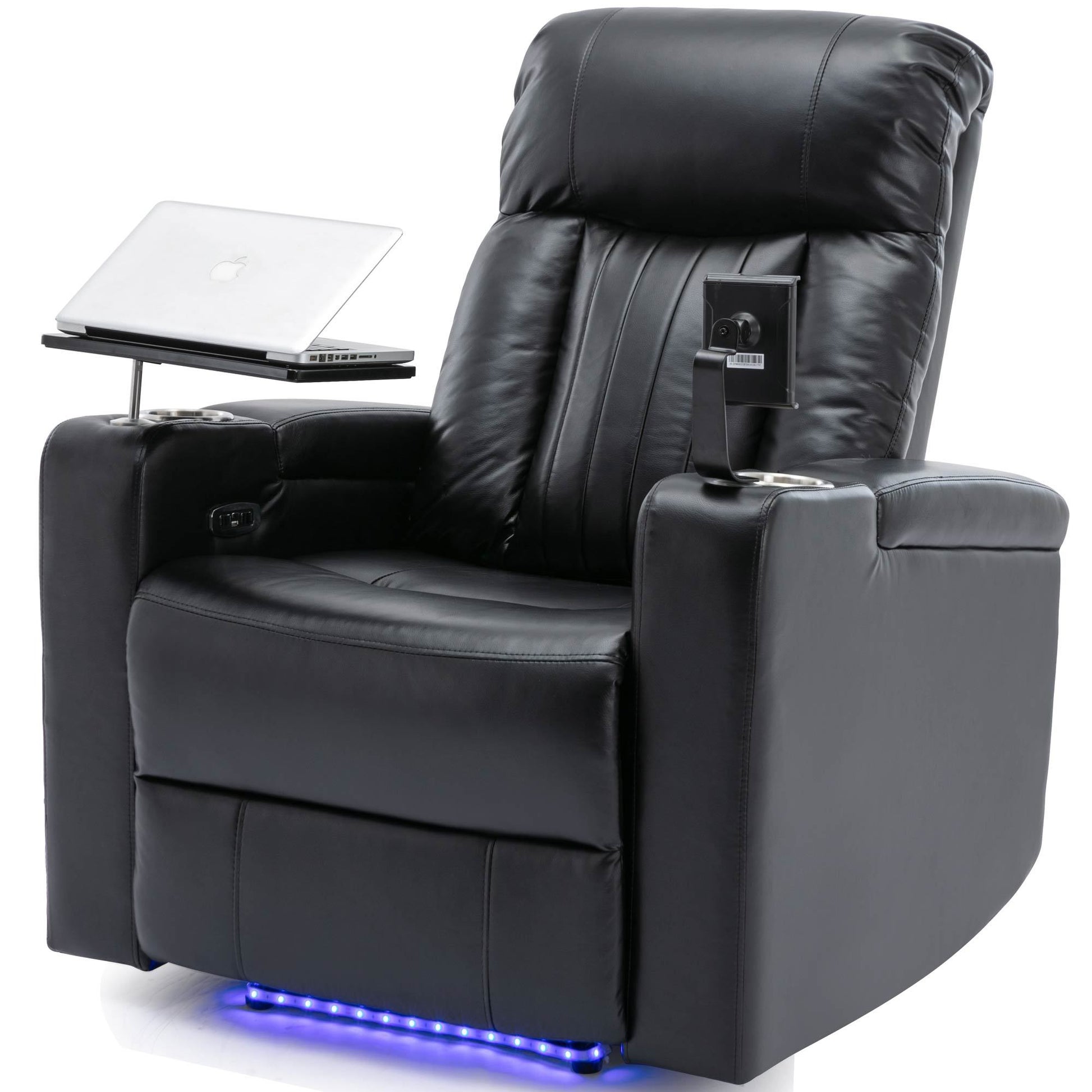 Premium Power Recliner With Storage Arms,