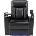 Premium Power Recliner With Storage Arms,