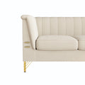 FX P82 BE sofa Modern Chenille Sofa, 82.67