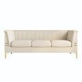 FX P82 BE sofa Modern Chenille Sofa, 82.67