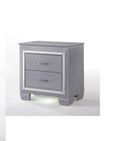 1pc Modern & Glam Style Two Drawers Nightstand