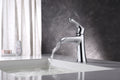 Single Hole Bathroom Faucet chrome-brass