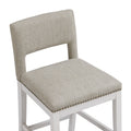 Rockwell Grey Counter Stool taupe-foam-solid wood