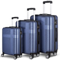 3 Piece Luggage With Tsa Lock Abs, Durable