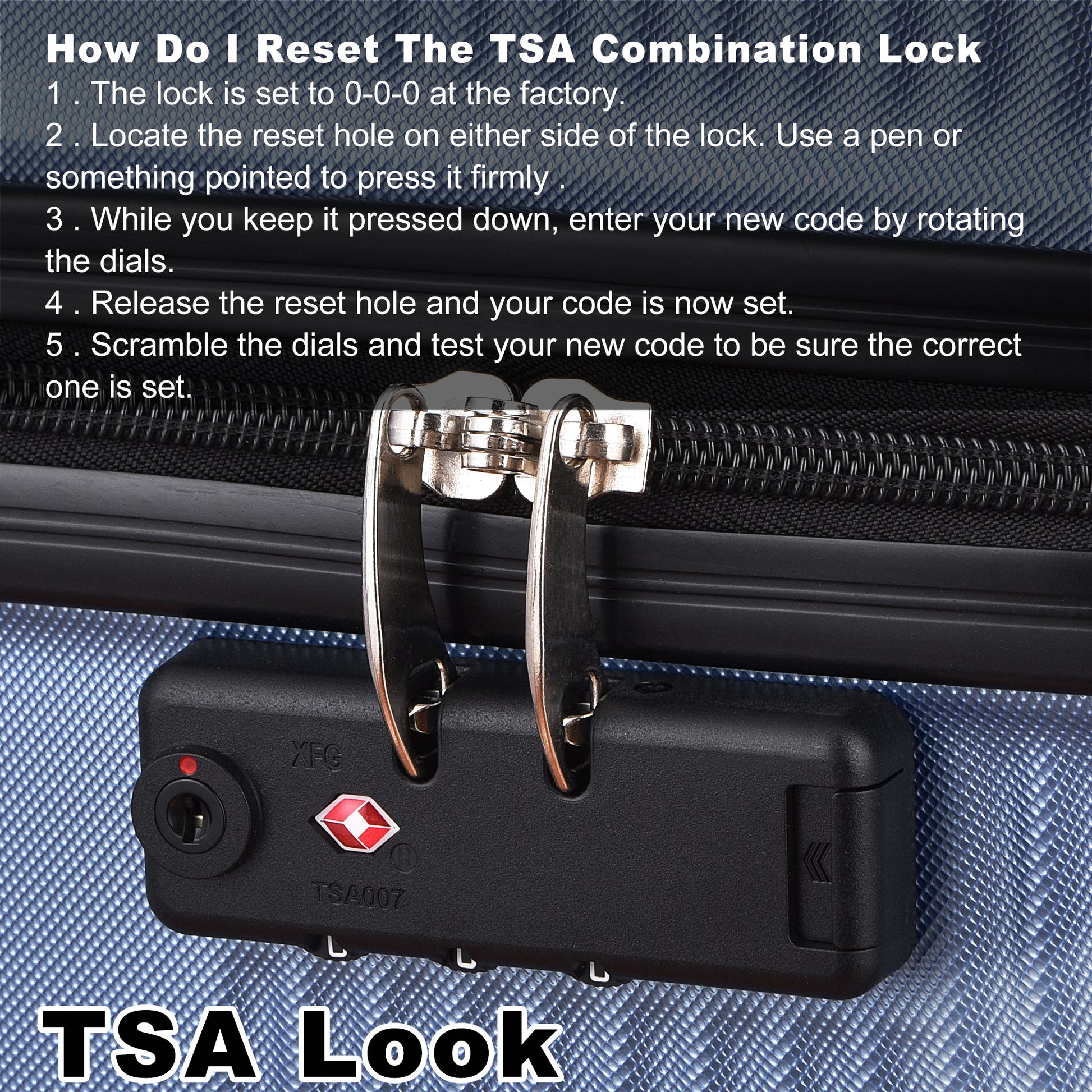 3 Piece Luggage With Tsa Lock Abs, Durable