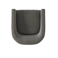 Garland Charcoal Wood Base Swivel Chair charcoal grey-foam-polyester