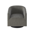 Garland Charcoal Wood Base Swivel Chair charcoal grey-foam-polyester