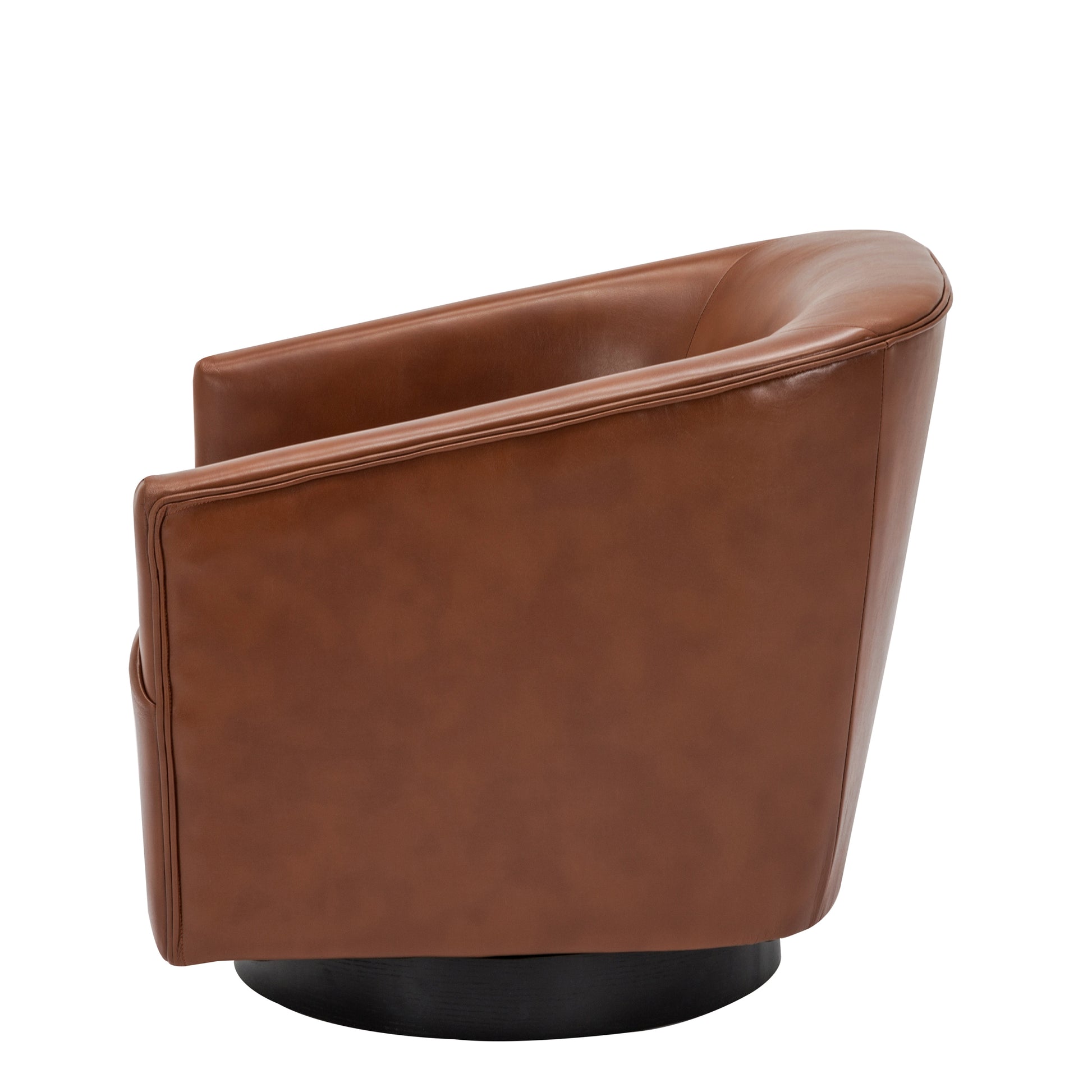 Garland Caramel Wood Base Swivel Chair caramel-foam-pu leather