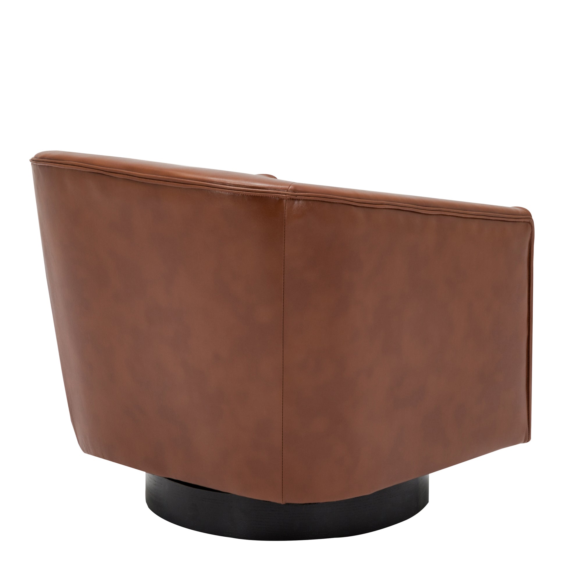 Garland Caramel Wood Base Swivel Chair caramel-foam-pu leather