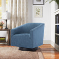 Garland Cadet Blue Wood Base Swivel Chair blue-foam-polyester