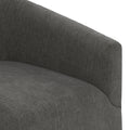 Garland Charcoal Wood Base Swivel Chair charcoal grey-foam-polyester