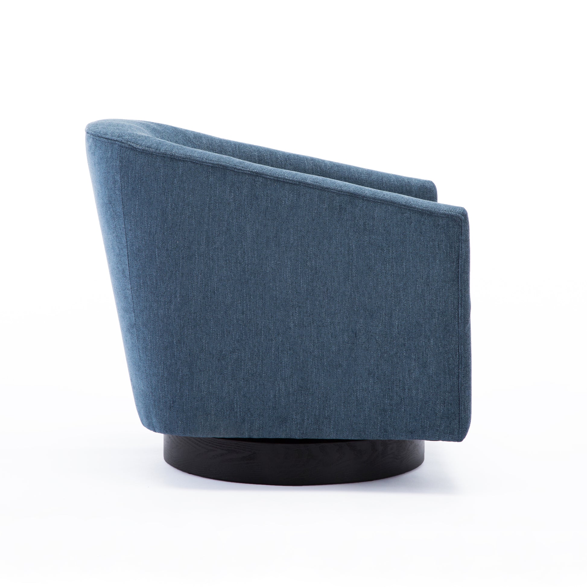 Garland Cadet Blue Wood Base Swivel Chair blue-foam-polyester