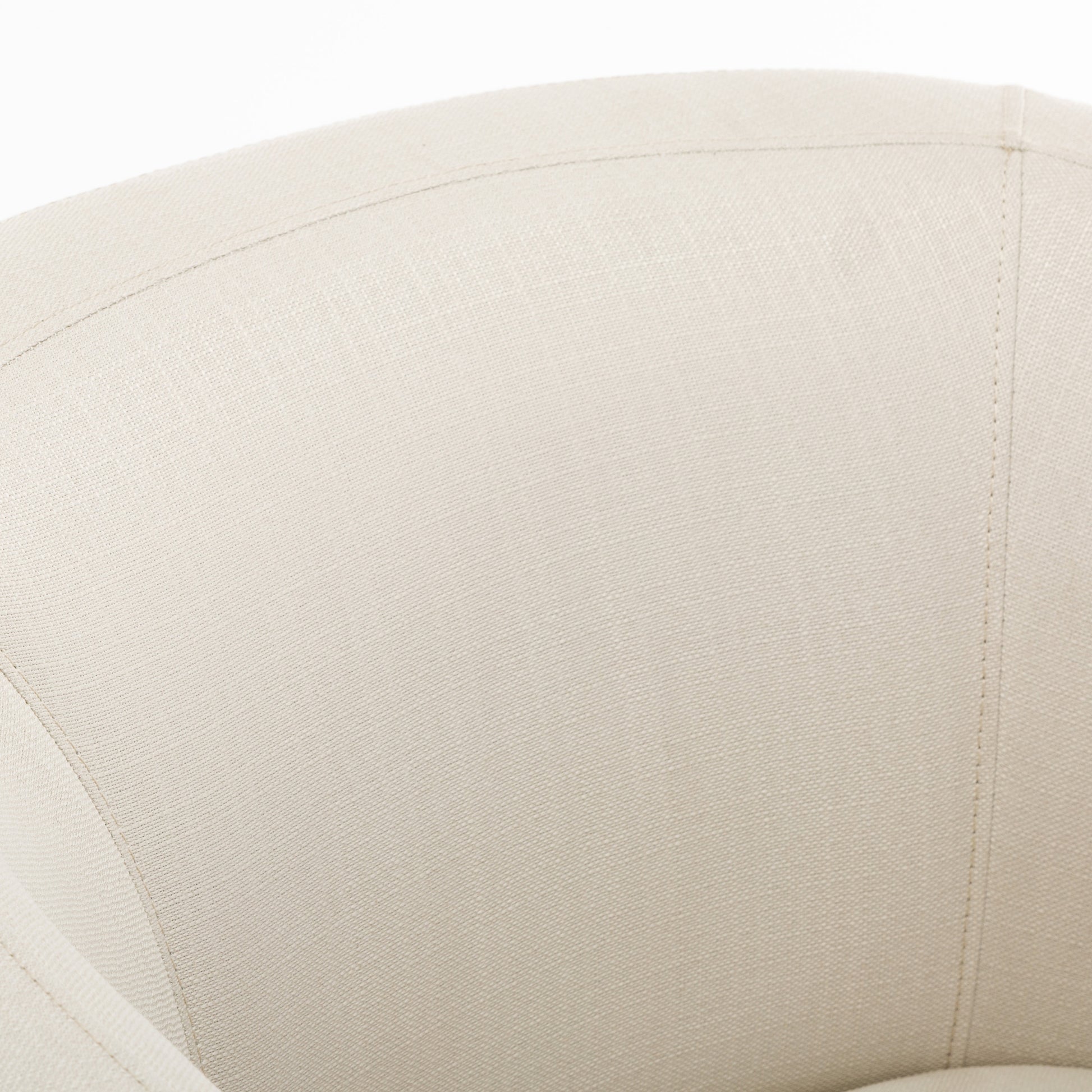 Isabelle Linen Swivel Glider Barrel Chair natural-foam-polyester